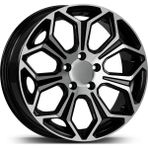 Emr 16 Inç 4X100 Clio Getz I20 Fiorino Siyah Elmas Kesim Jant Modeli (4 Adet) - Black Diamond