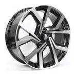Emr 17 Inç 5X100 Superstar Polo Ibiza Uyumlu Siyah Elmas Kesim Jant Modeli Volkswagen Seat (4 Adet)