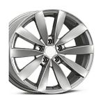 Emr 18 Inç 5X112 Lugano Golf Jetta Octavia Leon Gümüş Jant Modeli (4 Adet)