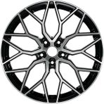 Emr 18 Inç 5X112 Vossen Hf2 Siyah Elmas Kesim Jant Modeli Volkswagen Seat Skoda ( 4 Adet)