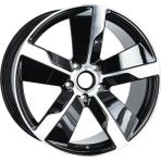 Emr 21 Inç 5X130 Porsche Macan Ön 9.5 Arka 11.5 Ofset Siyah Elmas Kesim Jant Modeli Porsche (4 Adet)