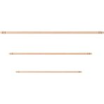 Emr Doğal Verniksiz Ahşap Oklava 3 Lü Set 50/60/80 Cm.