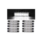 Emr Dorse Parmak Lamba 12 -24 Volt 6 Ledli Beyaz Renk 10 Adet Parmak Led Dorse Kamyon Led Lamba Beyaz