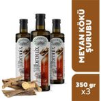 EMR KERVAN HERBS GARDEN Bronix Meyan Kökü Şurubu (Iksiri) 3 Adet x 350GR
