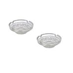 Emr kristal kesme cam küllük 2 li cam kül tablası 11cm.33081