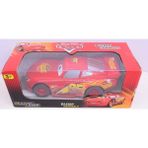 Emr Oyuncak Pilli Işıklı Sesli Hareketli Çarp-Dön Cars Şimşek Mcqueen Araba (18 Cm) - Renkli