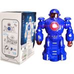Emr Pilli Robot Sesli Işıklı Hareketli Oyuncak - Mavi