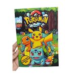 Emrah Gültekin Boyama Kitabı 3’ü 1 Arada Set | Sticker Sayfası + Pokemon Maske + 16 Boyama Bölümü