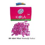 Emrah Gültekin Nostalji 40 Adet Dandy Kola Aromalı Şekerli Balonlu Yumuşak Sakız Kutu Ekonomik Orta Paket Hediye Paketinde