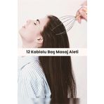 EmrahGültekin Bokoma 2 Adet Kafa Masaj Aleti Saç Kaşıma Teli Anti Stres Baş Boyun Masajı Aleti Tel Fırça