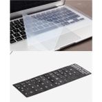 Emre Bilişim 15,6" Inc Klavye Koruyucu Silikon Şeffaf + Türkçe F Sticker Klavye Tuş Takımı 2'li Set