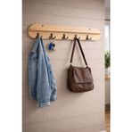 Emrmobılya 90 cm Oval ahsap rengi Duvara Monte Askılık