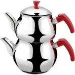 Ems Kırmızı Çelik Çaydanlık Orta Çaydanlık Çelik hısarr - 0