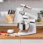 Emsan Bella Gusto Premium Beyaz Stand Mikser 1800 Watt Döküm Malzeme ile 7 lt Kapasiteli