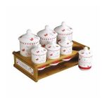 Emsan Butterfly Bambu Standlı 7'li Baharat Takımı