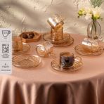Emsan Çifte Kavrulmuş 100 ml 6'lı Kahve Fincan Takımı - Kahverengi