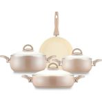 Emsan Crystal Rose 7 Parça Güveç Tencere Seti