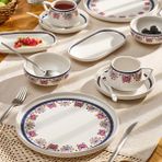 Emsan Ethnic Pink Porselen 32 Parca 6 Kisilik Kahvalti Takimi