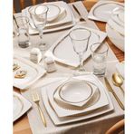 Emsan Fine Bone Başak 60 Parça 12 Kişilik Gold Kare Yemek Takımı