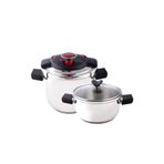 Emsan Innocook 4+6.5 lt Siyah Kırmızı Düdüklü Tencere