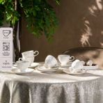 Emsan Laren 90 ml 6'lı Kahve Fincan Takımı - Beyaz