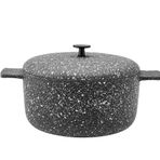 Emsan Perge 24 cm Gri Derin Granit Döküm Tencere