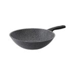Emsan Titangranit 28 cm Wok Tava Döküm Alüminyum Malzeme İle Gri Renk Ve Yüksek Kalite