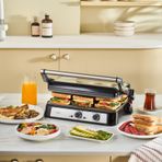 Emsan Toastmate 6 Dilim Kapasiteli Zaman Ayarlı Döküm Plakalı Izgara ve Tost Makinesi Inox 2000W