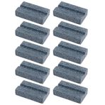 EMSea 10 adet dart kalemtıraşı, 25 x 15 x 6 mm, çapakları gidermek için, dart uçları, dart uçları, ok makası, dart ucu bileyici, metal çapak çıkarıcı, taşınabilir, gri