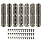 EMSea 20 adet Mini menteşeler menteşeler 270 derece döndürme kutusu menteşeler vidalı dolap dolabı kapı takı kutusu saklama kutusu antika bronz 15x65mm