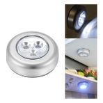 Emt Pazarlama® Kablosuz Spot Pilli Dokunmatik LED Lamba 3 Ledli Dolap Lambası