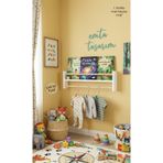 emta tasarım Beyaz - naturel 50 cm raf askılık kitaplık Montessori çocuk odası aksesuar dekorasyon