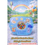 Emtory Gift Mavi Ayıcıklı Bonibonlu Hediye Kutusu - Mevlit Hediye - Sünnet & Hoşgeldin Bebek Hediye 10 Adet
