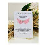 Emtory Home 10 Adet Anneler Günü Melek Kanadı Kartlı İnci Küpe - Anneler Günü Hediye - İnci Küpe