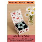 Emtory Home 10 Adet Kutulu Anahtarlık - Kına Hediyesi - Nişan Hediyesi - Nikah Hediyesi - Kalpli