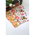 Emtory Home 12'li Öğrenci Serisi Kitap Ayracı - Kalın Kuşe 4,5X15CM Hediye Seti Renkli Desenli