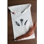 Emtory Home 20x30cm - 2 Adet Keten Bakliyat Çok Amaçlı Kese - Saklama Torbası - Tarhana & Pirinç Torbası