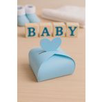 Emtory Home 25 Adet Bebe Mavi Lokum Kutusu - Mevlid Hediye - Mevlid Lokumu - Sünnet Hediye Kutusu - 1.Hamur
