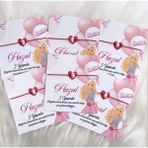 Emtory Home 30 Adet Barbie Konsept Kişiye Özel Yazılı Şans Bilekliği - Doğum Günü Hediyesi - Bebek Hediyesi