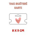 Emtory Home Handmade With Love 100 Adet Kolye Kartı - Bileklik Kartı - Takı Kartı - Paketleme Kartı