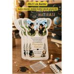 Emtory Home Kelebek Mezuniyet 10 Adet- Toka Kartı - Anahtarlık Kartı - Küpe Kartı - Paketleme Kartı - Kalın Kart