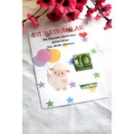 Emtory Home Kurban Bayramı İçin 10 Adet Minnak Kuzucuk Bayram Kartı 12 Ölçüler Renkli Tasarım