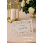 Emtory Home Şakayık Nişan Masa Kartı Çift Yön Baskı - 11x16cm - İsme Özel - Nişan Kartı - Nikah Kartı - 10 Adet
