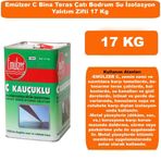 Emülzer C Kauçuklu Bina Teras Çatı Bodrum Su Yalıtım Zifti 17 Kg