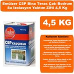 Emülzer Csp Kauçuklu Bina Teras Çatı Bodrum Su Yalıtım Zifti 4,5 Kg