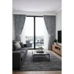 Emuz Gri İstanbul Fon 1 / 3 Sık Pileli ( TEK KANAT ) Fon, Perde, Tül,