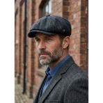 Emybox Erkek Kaşe 8 Köşe Kasket Şapka Klasik Retro- Peaky Blinders Tarzı Lastikli Standart Beden - 0 - Siyah