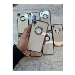 Emybox İphone Xr Logo Açık Kamera Lens Korumalı Arkası Şeffaf Yumuşak Silikon Kapak Telefon Kılıfı,Mavi Tek Ebat