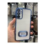 Emybox Samsung Galaxy A15 Kamera Lens Korumalı Şeffaf Yumuşak Silikon Telefon Kılıfı Kapak,Mavi Tek Ebat