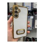 Emybox Samsung Galaxy A35 5G Kamera Lens Korumalı Şeffaf Yumuşak Silikon Telefon Kılıfı Kapak,Gold Tek Ebat